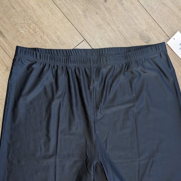 NWT Swimsuits For All Chlorine Resistant High Waist Swim Bike Shorts 22 Black - Picture 3 of 8